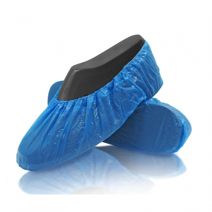 Copriscarpa Monouso In Polietilene Azzurro Confezione 100 Pezzi